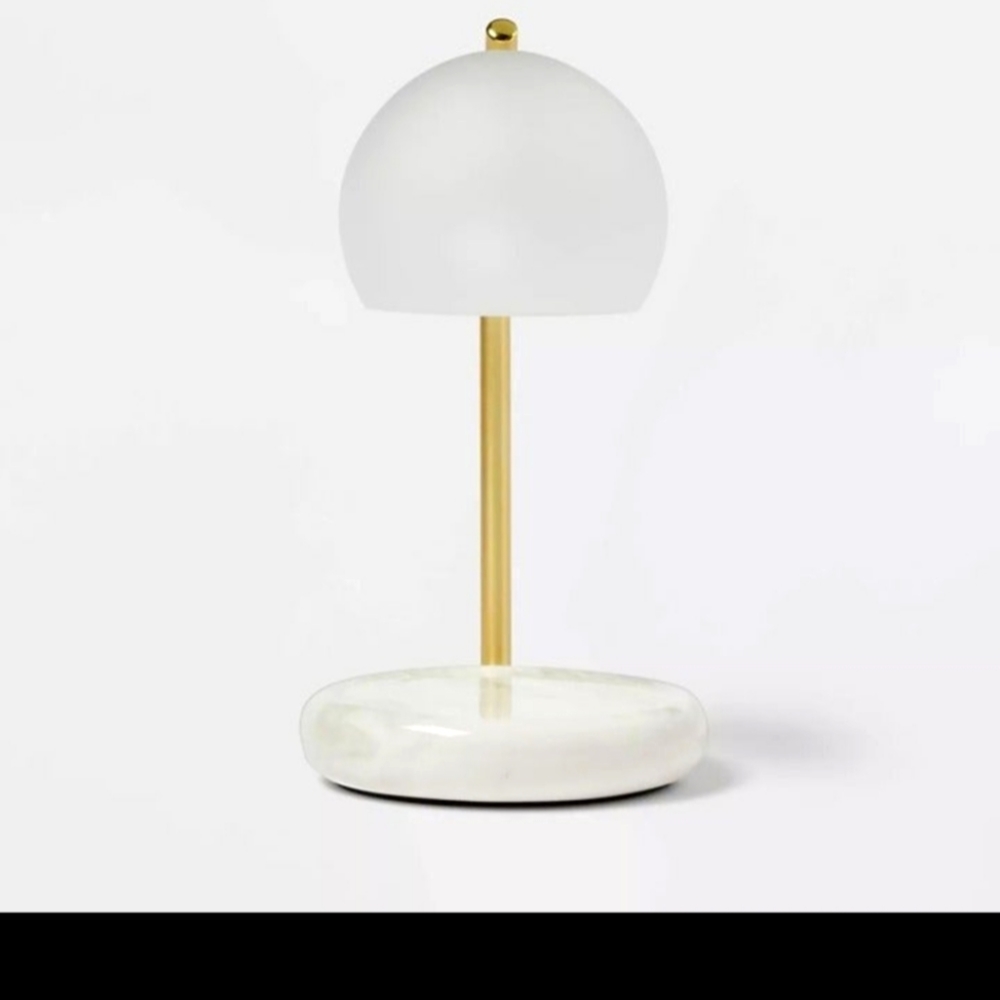 Threshold candle warmer lamp white frosted NEW
